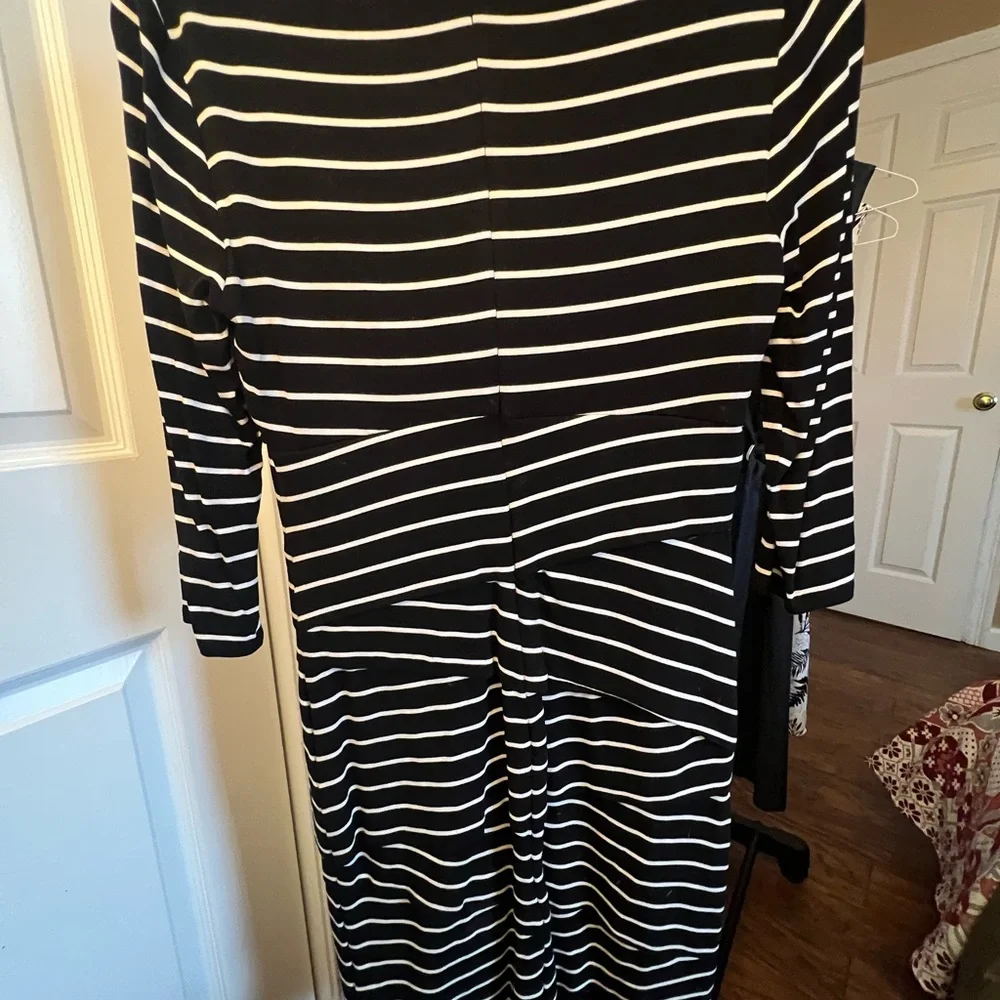 Black and White Striped Dress - Picture 2 of 5